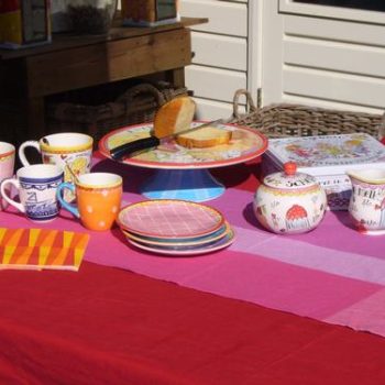 Vakantiehuis ontbijttafel